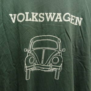 全国送料無料 ユニクロ UNIQLO UT メンズ 空冷 VW ビンテージ ワーゲン ビートル オーバルウィンド 深緑色 半袖Tシャツ XLサイズの画像3