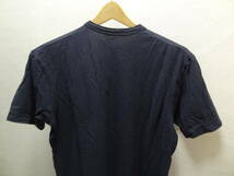 全国送料無料 美品 ユニクロ UNIQLO メンズ ＆レディース　紺色ヘンリーネック綿100%素材 半袖Tシャツ メンズSサイズ_画像8