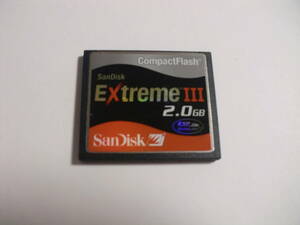 2GB　SanDisk　ExtremeⅢ　CFカード　フォーマット済み　メモリーカード コンパクトフラッシュカード