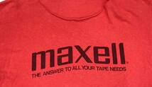 80s USA製 maxell Tシャツ ビンテージ 企業 マクセル_画像6