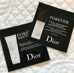 新品未使用　 DIOR スキン フォーエヴァー フルイド マット2N ニュートラル リキッドファンデーション ＆　スキンヴェール 001 サンプル