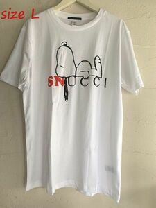 新品★最大値下げ BLACK SCORE　ブラックスコア　パロディキャラクタープリント 半袖Tシャツ「snucci」 サイズL　参考価格10,450