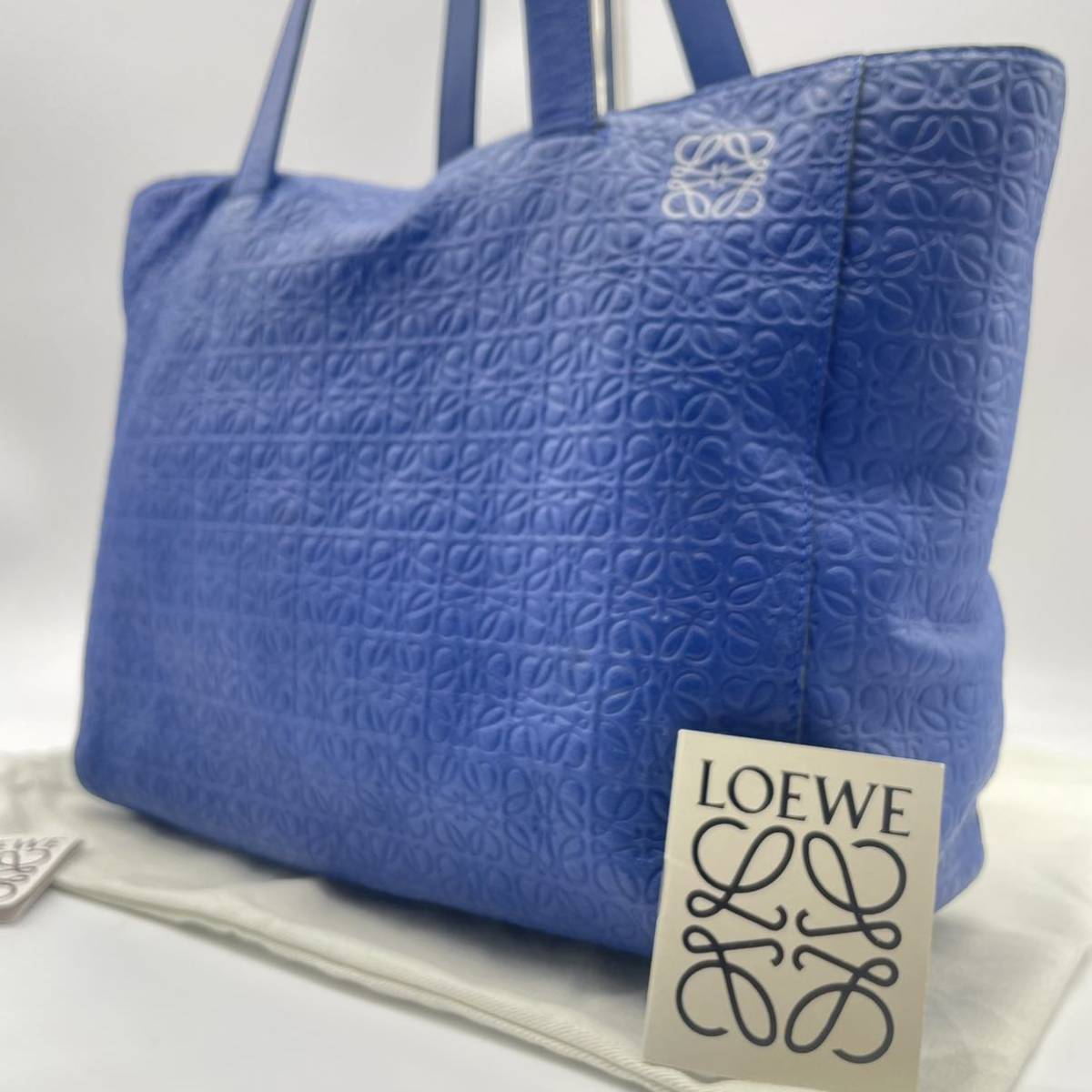 希少 LOEWEアラモリップスティック ハンドバッグ ロエベトートバッグ