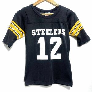 ■ 子供用 80s 80年代 ビンテージ Rawlings NFL Pittsburgh Steelers フットボール Tシャツ S ローリングス スティーラーズ アメフト ■