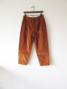 2019-20AW atelier naruse / アトリエナルセ na-T05005 corduroy tuck pants 38 BROWN * コーディロイパンツ レディース