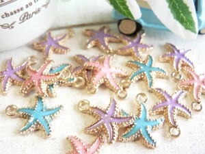  charm hitote6 piece insertion ... Mix charm Gold handicrafts parts handmade materials #732