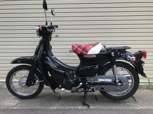 ホンダ リトルカブ 屋内保管　走行距離13キロ 美品　チェックシート　黒