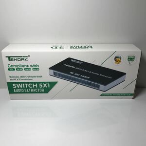 TENDAK HDMI デジタルオーディオ分離器 スイッチ SWITCH 5X1 AUDIO EXTRACTOR 4KX2K HD 3D セレクター