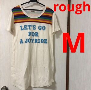 rough ラフ　ロングtシャツ ワンピース チュニック　綿100％ M