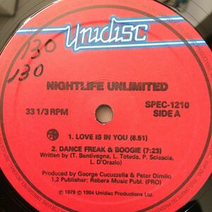 12’ Nightlife Unlimited-Love Is In You/Dance Freak & Boogie