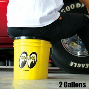 【MOONEYES・ムーンアイズ】※《アメリカン洗車バケツ・ふた付き》 2ガロン・約7.57Lの画像3