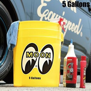 [MOONEYES* moon I z]*{ american car wash bucket * cover attaching } 5 gallon *19L