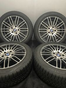 225/50R17 DUNLOP/WINTER MAXX WM01 18年製 社外 アルミホイール 17インチ 7.5J＋38 120 5H スタッドレス 4本 ダンロップ BMW (8-B121)