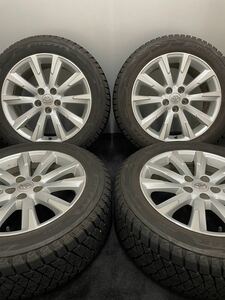 235/55R18 BRIDGESTONE/DM-V2 18年製 トヨタ ヴァンガード 純正 アルミ 18インチ 7.5J＋39 114.3 5H スタッドレス 4本 ハリアー (4-B172)