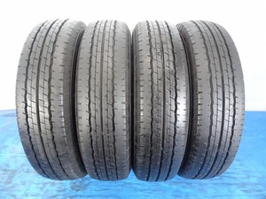 155/80R14 88/86N LT★8-8.5分山 ダンロップ SP175L 2020年製 4本価格 ノーマル【福島発 送料無料】FUK-D11163★夏