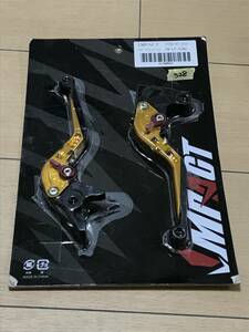 P RS pack /328/60 Triumph STREET TRIPLE 08-13/ Gold retractable brake clutch lever left right lever full adjust length adjustment 