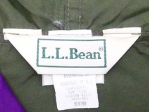 即決★L.L.Bean★メンズM ビンテージ 古着 アノラックパーカー グリーン 80s チロリアン ナイロン ハーフジップ アウトドア 登山 キャンプ_画像6