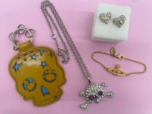  Vivienne Westwood Vivienne Westwood pendant necklace earrings bracele key holder o-b skull gaikotsu