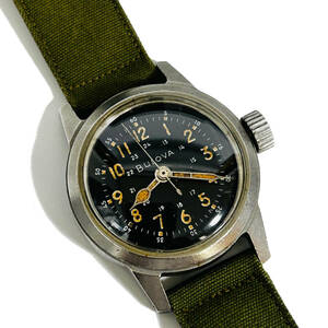 稼働品　ブローバ　BULOVA TYPE A17A MIL-W-6433A 米国陸軍航空隊　ミリタリー　手巻き　軍用時計