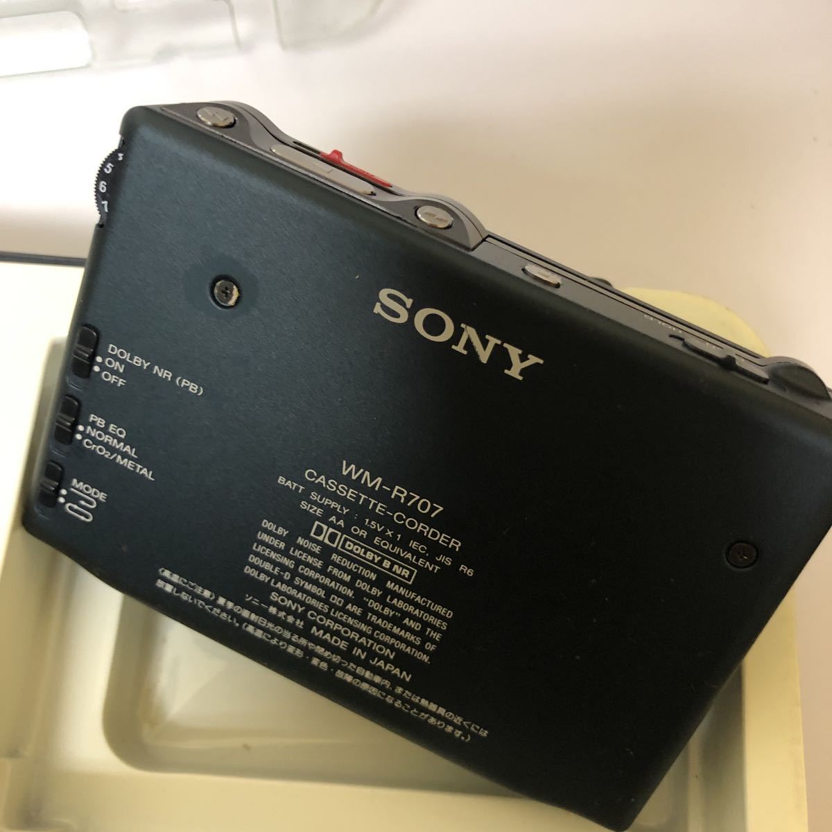 ジャンク】SONY WALKMAN WM-R707 ソニー カセットウォークマン