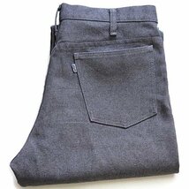 ★80s USA製 Levi'sリーバイス 517 ポリエステルパンツ グレー w36★スタプレ ブーツカット フレア ビンテージ オールド カントリー_画像1