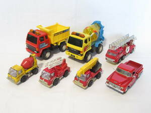 [ prompt decision price ] construction vehicle fire fighting etc. minicar together 7 piece set [Tonka/ Yonezawa / other ] Junk made in Japan made in China 