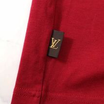 1円〜 ルイヴィトン Louis Vuitton 3-YF148 コットン 長袖 Tシャツ メンズ レッド S_画像6