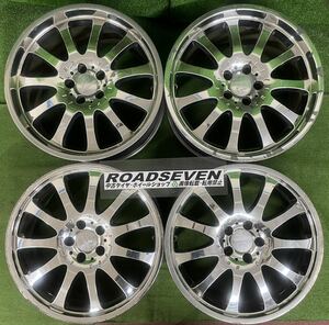 ★Carlsson CR 1/11 カールソン 19インチ 114.3/5H★19×8.5J+40/19×10J+45 PCD114.3 5穴 ハブ径:約76mm4本Set中古ガリ傷劣化有★送料無料