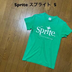 Sサイズ！スプライト sprite 古着半袖Tシャツ グリーン 背面シミ有り