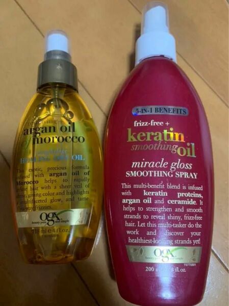 OGX モロッカンヘアオイル2種類