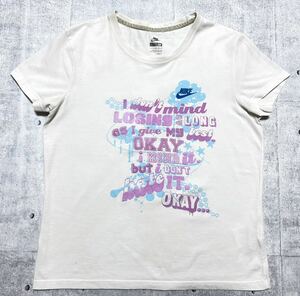 ナイキ フィット Tシャツ ラバープリント コットン ポリエステル 混紡　　クルーネック 半袖 S/S NIKE ナイキジャパン 正規品 早2579