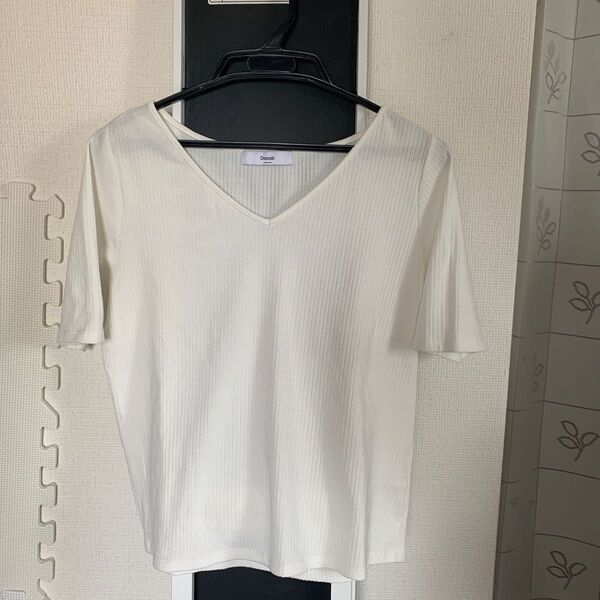 VネックTシャツ カットソー Discoat