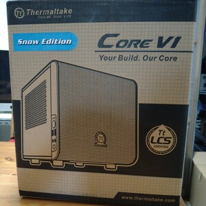 白色 最終価格 送料無料 新品未開封 Thermaltake Core V1 snow edition mini-itxケース