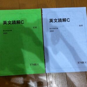駿台 英文読解 C 前期後期 テキスト