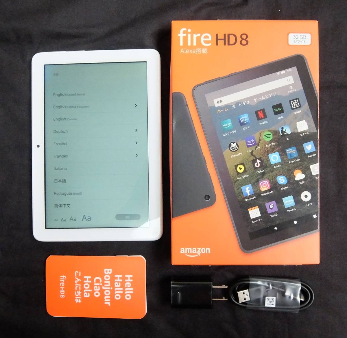 Amazon Fire HD 8 第10世代 タブレット 32GB ホワイト / アマゾン 