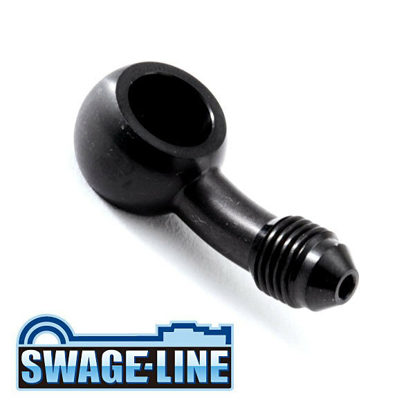 SWAGELINE スウェッジライン BA912 バンジョーアダプター 10mm 20度 ステンレス(ブラック) AN3規格