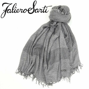 ◆Faliero Sarti ファリエロ サルティ シンプル 大判 ストール グレー