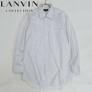 新品◆LANVIN COLLECTION ランバン コレクション コットン 長袖 ドレス シャツ 42-82
