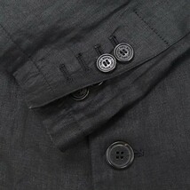 ◆NeIL Barrett ニールバレット SLIM FIT リネン100％ 2釦 ジャケット 黒 ブラック 46_画像4