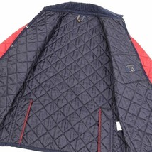 英国製◆LAVENHAM ラベンハム SHIPS別注 キルティング ジャケット 赤 レッド×ネイビー 38_画像3