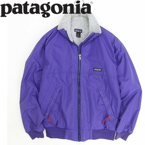 USA製●patagonia パタゴニア SHELLED SYNCHILLA シェルド シンチラ 裏地フリース ナイロン ジャケット ライトパープル XS