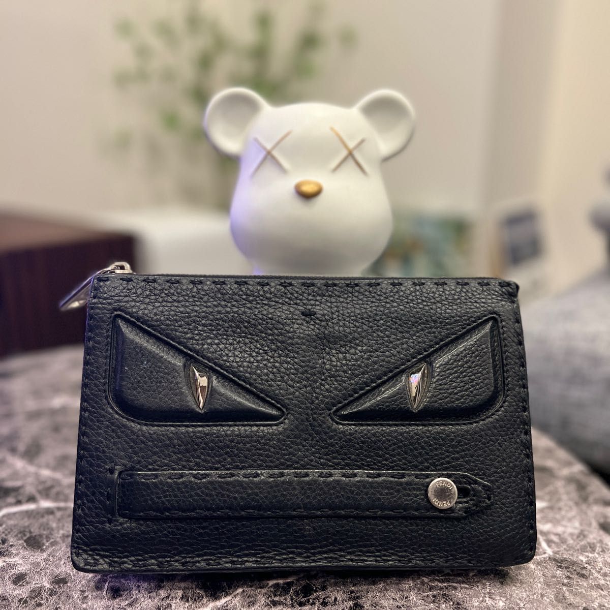 FENDI フェンディ モンスター クラッチバッグ 長財布 ブラック｜PayPay