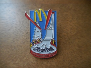 フランス☆古いピンズ 【McDonald's Oberhof】ピンバッジ ピンバッチ PINS カナダ マクドナルド 