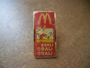 フランス☆古いピンズ 【McDonald's GOAL!GOAL!GOAL!】ピンバッジ ピンバッチ PINS カナダ マクドナルド サッカー ゴール