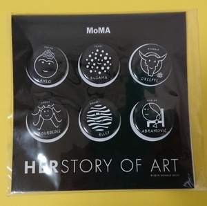 MoMA HERSTORY OF ART 缶バッジセット
