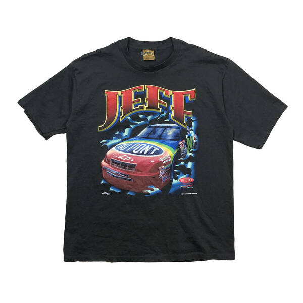 90S USA製 ナスカー ジェフゴードン DUPONT 24 JEFF GORDON 1994年 レーシング Tシャツ メンズXL シングルステッチ ヴィンテージ BA2092