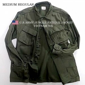 Msize U.S.army JUNGLE FATIGUE JACKET vietnam 4thファティーグ ベトナム ジャングル ベイカー 大戦モデル ミリタリー a2 g1 ma1 b