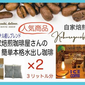 簡単本格水出し珈琲パック式 オリジナル癒しブレンド水出しアイスコーヒー