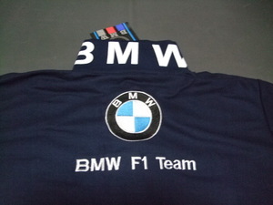 ★在庫一掃セールです★送料無料★必見★ＢＭＷ★F1★Team★M★Power★素敵～で★お洒落～で★綺麗～な★ポロシャツ★ネイビー★M★新品★