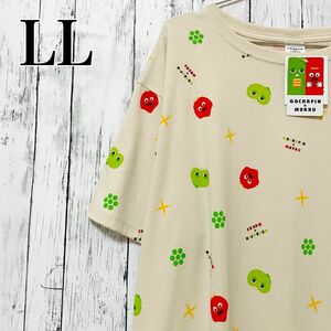 【ガチャピン&ムック】tシャツ　LL 半袖